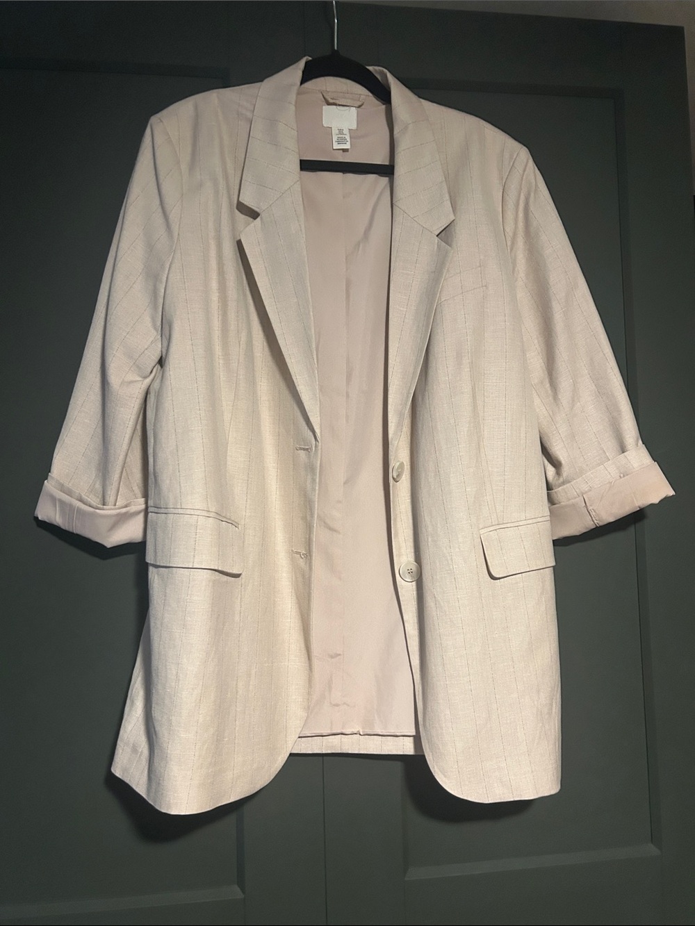 H&M Light Cream Women's Blazer Jacket